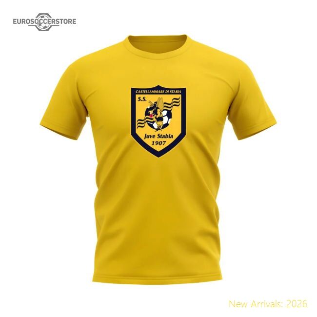Juve Stabia Badge T-shirt (yellow) - Reasonable Price - Premium Collection