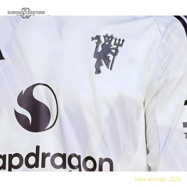 Authentic 2025-2026 Man Utd Long Sleeve Away Shirt - Premium Quality