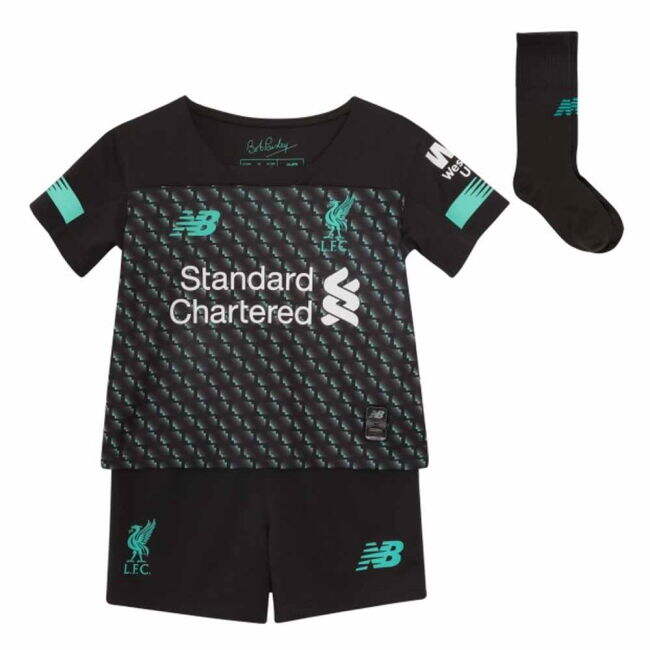 2019-2020 Liverpool Third Little Boys Mini Kit (Your Name)