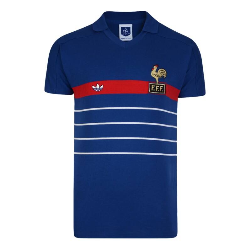 1984 France Blue Retro Soccer Jersey Shirt - Official Replica 3646