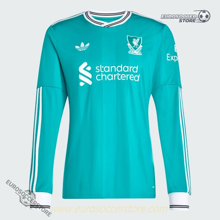 Woodman's 28 Liverpool Third Long Sleeve Jersey for the 25-26 Season
