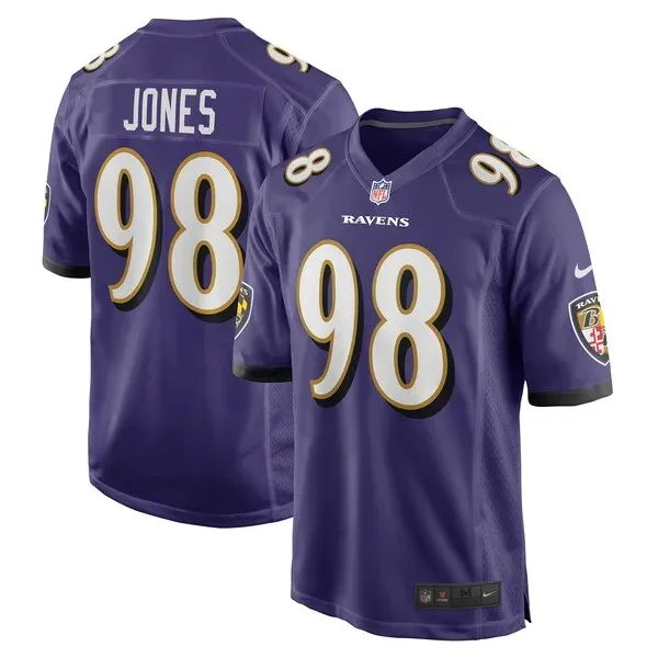 Baltimore Ravens Travis Jones Game Jersey - Purple | NFL Player Jersey