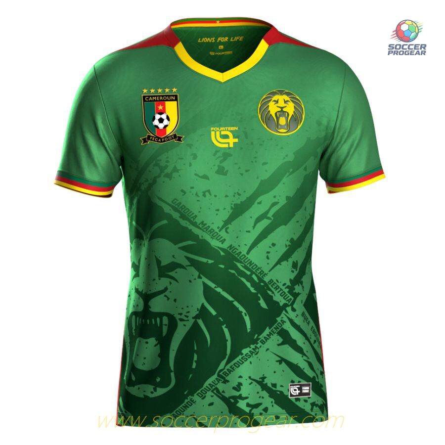 Cameroon Home Team Jersey Kids Team Jersey 2025 Season 2026