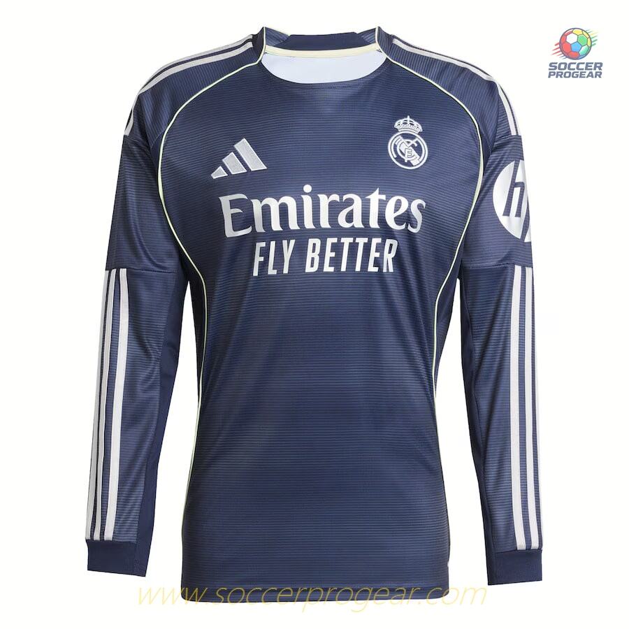 Real Madrid 2025/26 Collection Away Long-Sleeve Team Jersey