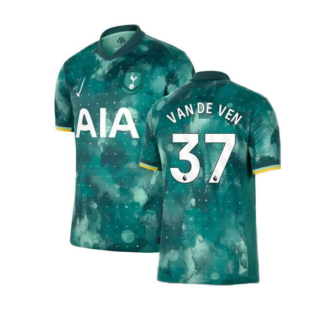 Tottenham Third Soccer Shirt 2024-20 Van De Ven 37 M S