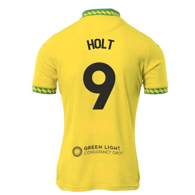 2025-2026 Norwich City Home Shirt (Holt 9) - premium
