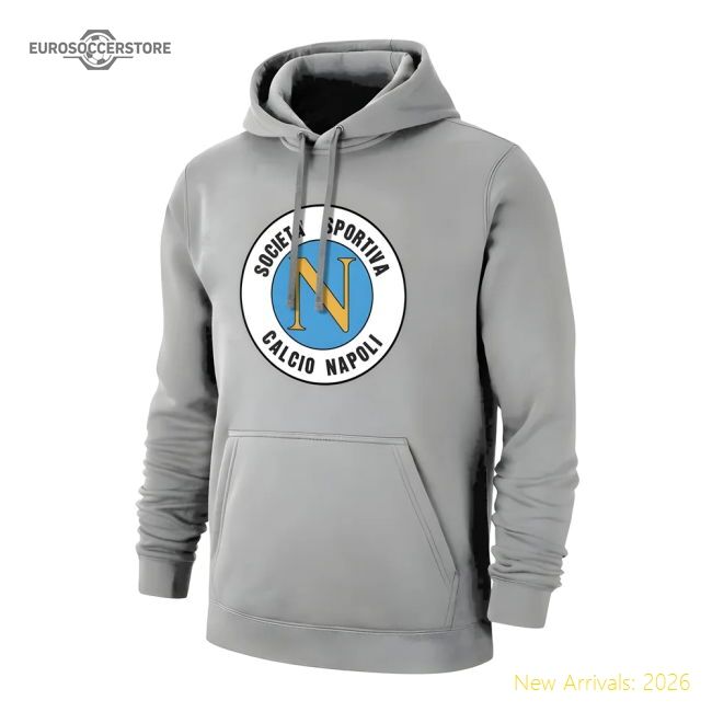 Partenopei retro Logo Footer With Hood - Grey - Official Design
