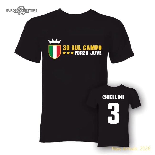 Elite Bianconeri Chiellini 30 Sul Campo Casual Tee (black)