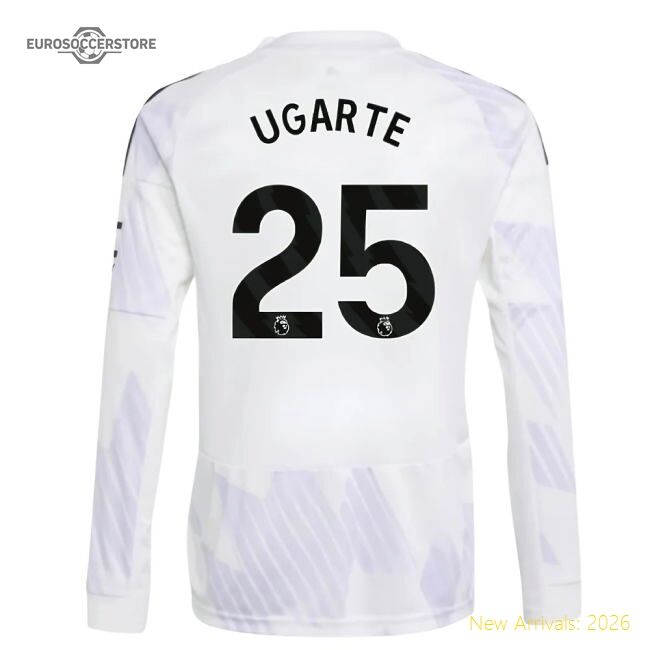 Authentic 2025-2026 Man Utd Long Sleeve Away Shirt (kids) (ugarte 25