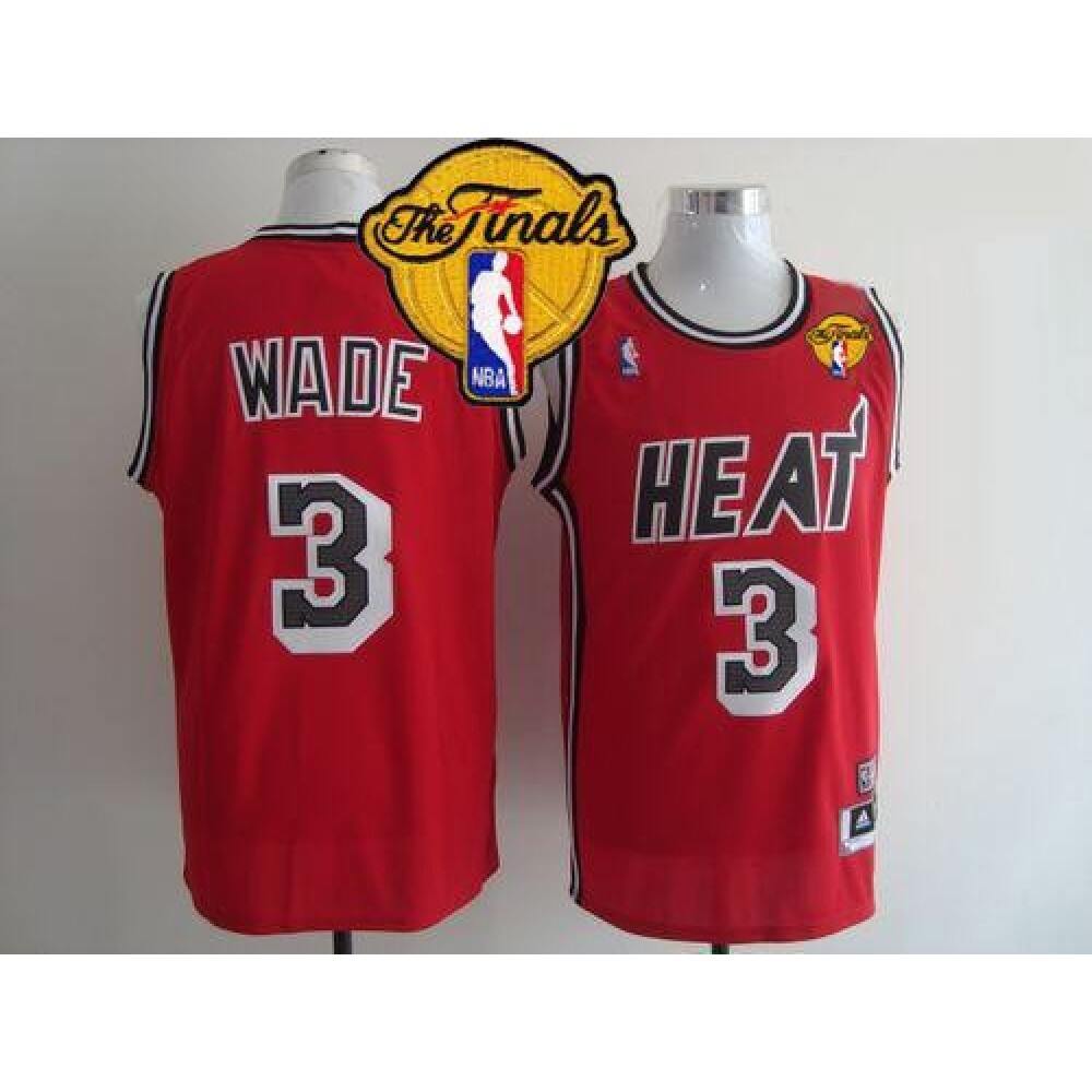 Game Day Vintage Men's Miami Heat #3 Dwyane Red Basketball Jersey