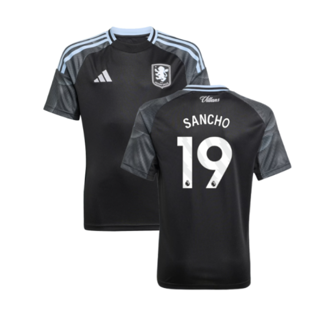 Authentic Aston Villa Sancho 19 2025 2025-2026 Aston Villa Away Shi...