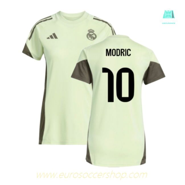 2025-2026 Real Madrid Training Jersey (Almost Lime) - Womens (Modric 10)