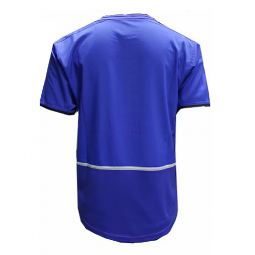 2002-03 MANCHESTER UNITED AWAY BLUE RETRO SOCCER JERSEY SHIRT -