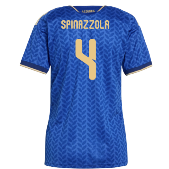 Italy Football Squad Traditional Home Soccer Jersey (Womens)