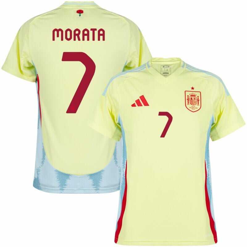 Spain Away Football Soccer Shirt 2024-25 Edition Morata