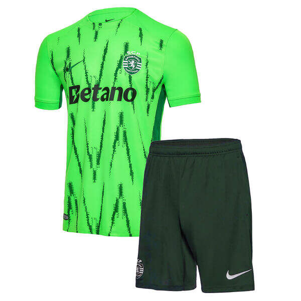 Kids Sporting Lisbon 2425 Third Football Kit ShirtShorts - Official