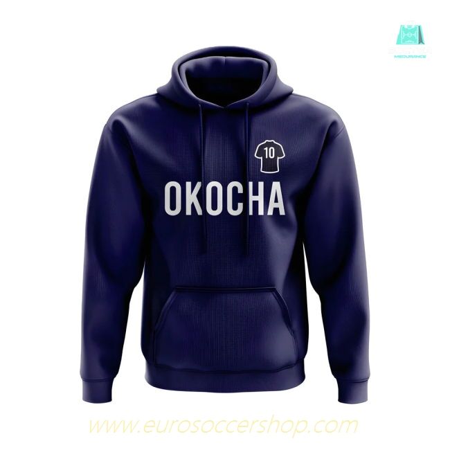 Jay Jay Okocha PSG Number Hoody (Navy)