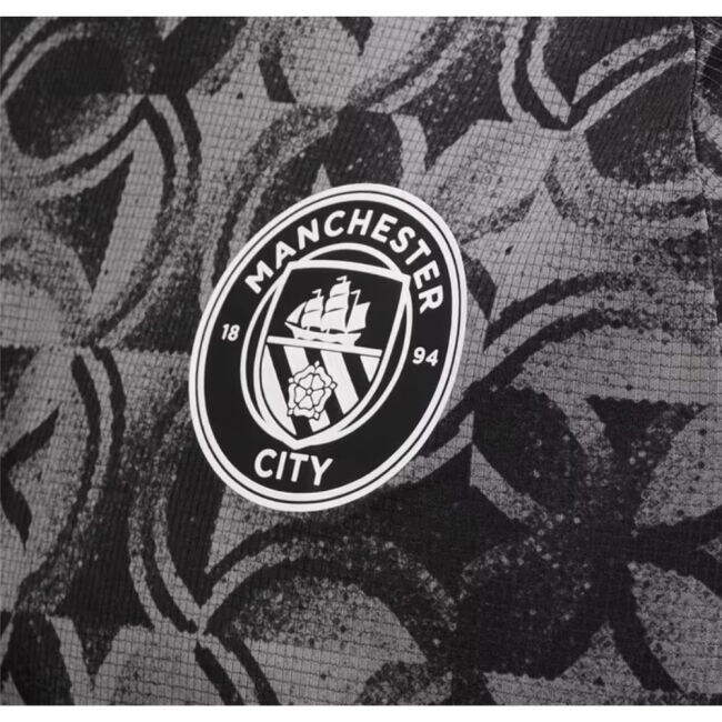 2025-2026 Man City Warm Up Jersey (Black) (Silva 21)