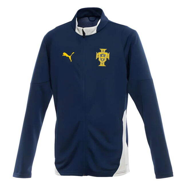 2025-2026 Portugal Training Jacket (Persian Blue) Premium