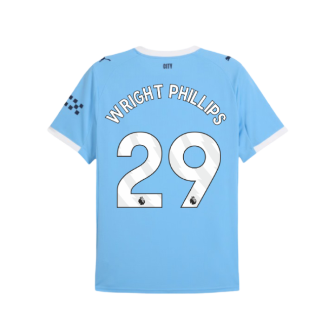 Wright Phillips 29 New Man City Home Match Shirt 2025-2026 (1)