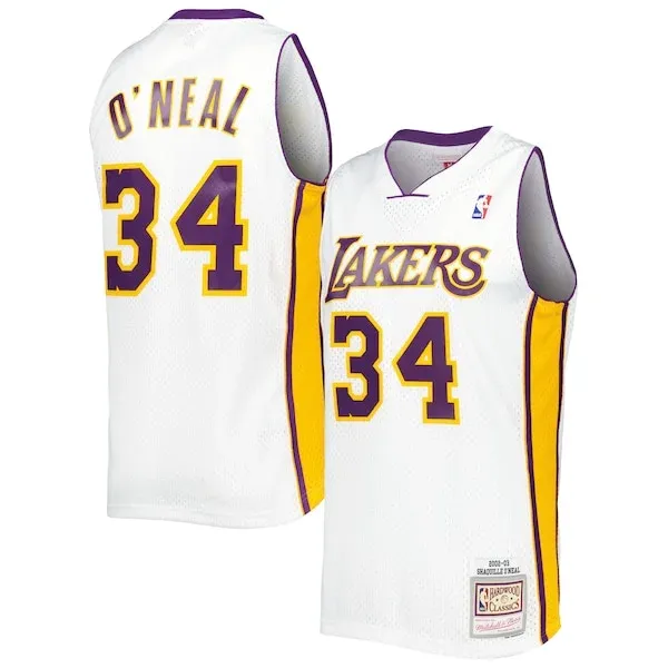 Shaquille O'Neal LAL Swingman Jersey - fashionable Basketball - White