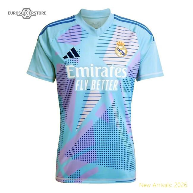 2024-2025 Real Madrid Home Goalkeeper Shirt (blue) (courtois 1)