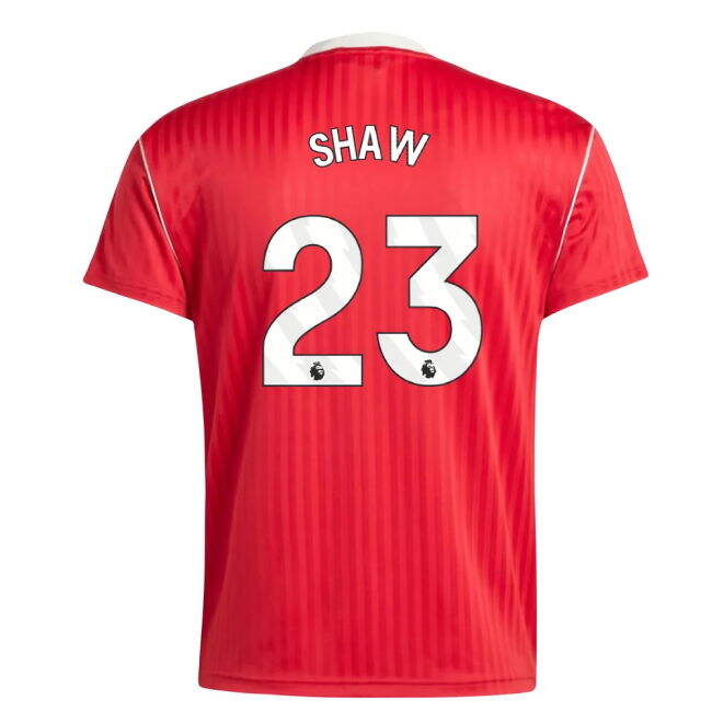 Retro Man Utd Manchester United Terrace Icons Shirt (Red) (Shaw 23)...