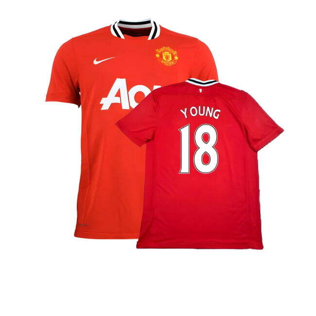 Manchester United 2011-12 Home Shirt ((Excellent) XL) (Young 18)