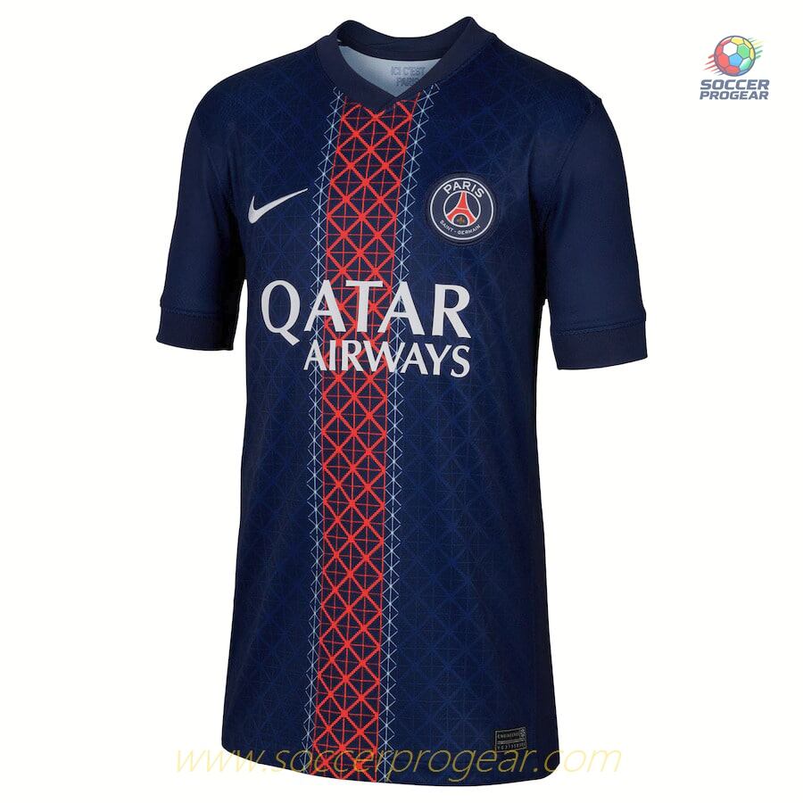 PSG Home Childrenren's Football Jersey 2025-2026 Season