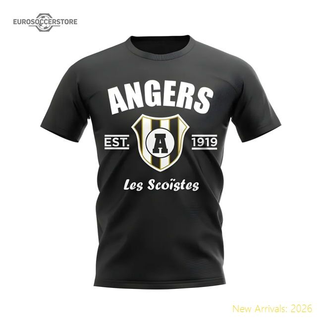 Best-Selling Angers Established Football T-Shirt (Black)