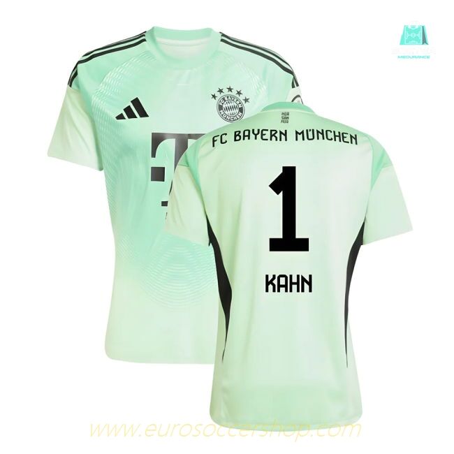2025-2026 Bayern Munich Home Goalkeeper Shirt (Glory Mint) (Kahn 1)