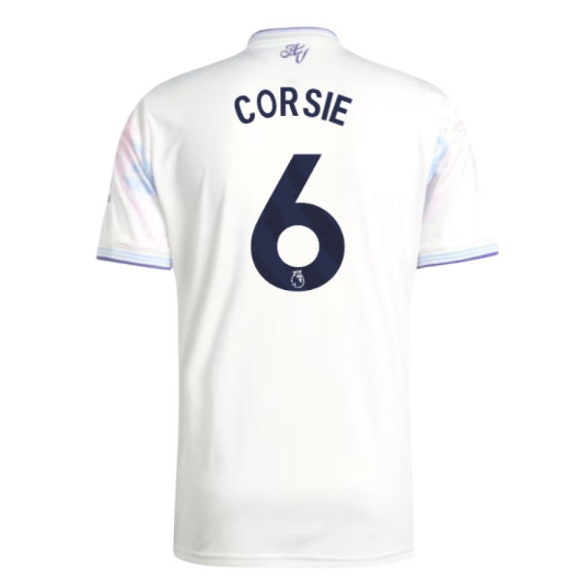 Professional Grade Football Aston Villa Third Shirt Corsie #6 Upda...