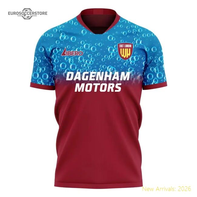Authentic East London 2025-2026 Home Concept Football Kit (libero