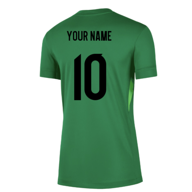 2025-2026 England Goalkeeper Shirt (Green) - Womens (Your Name)