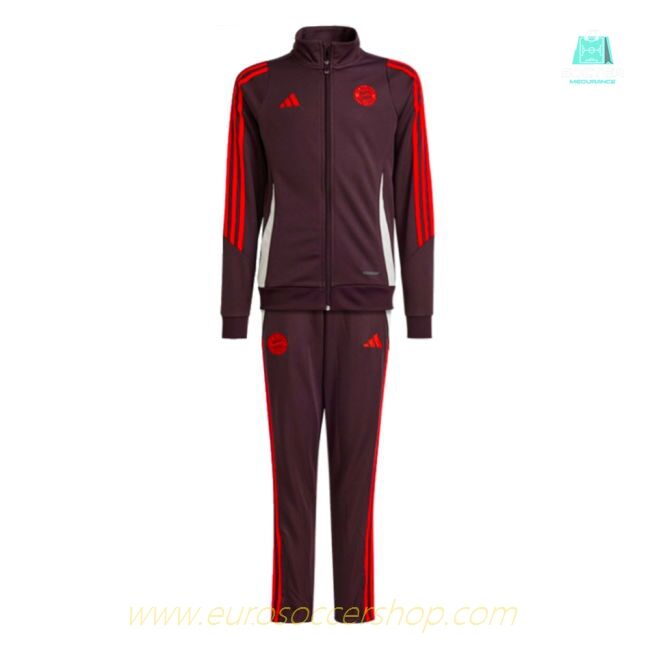 2024-2025 Bayern Munich Tracksuit (Shadow Maroon) - Kids
