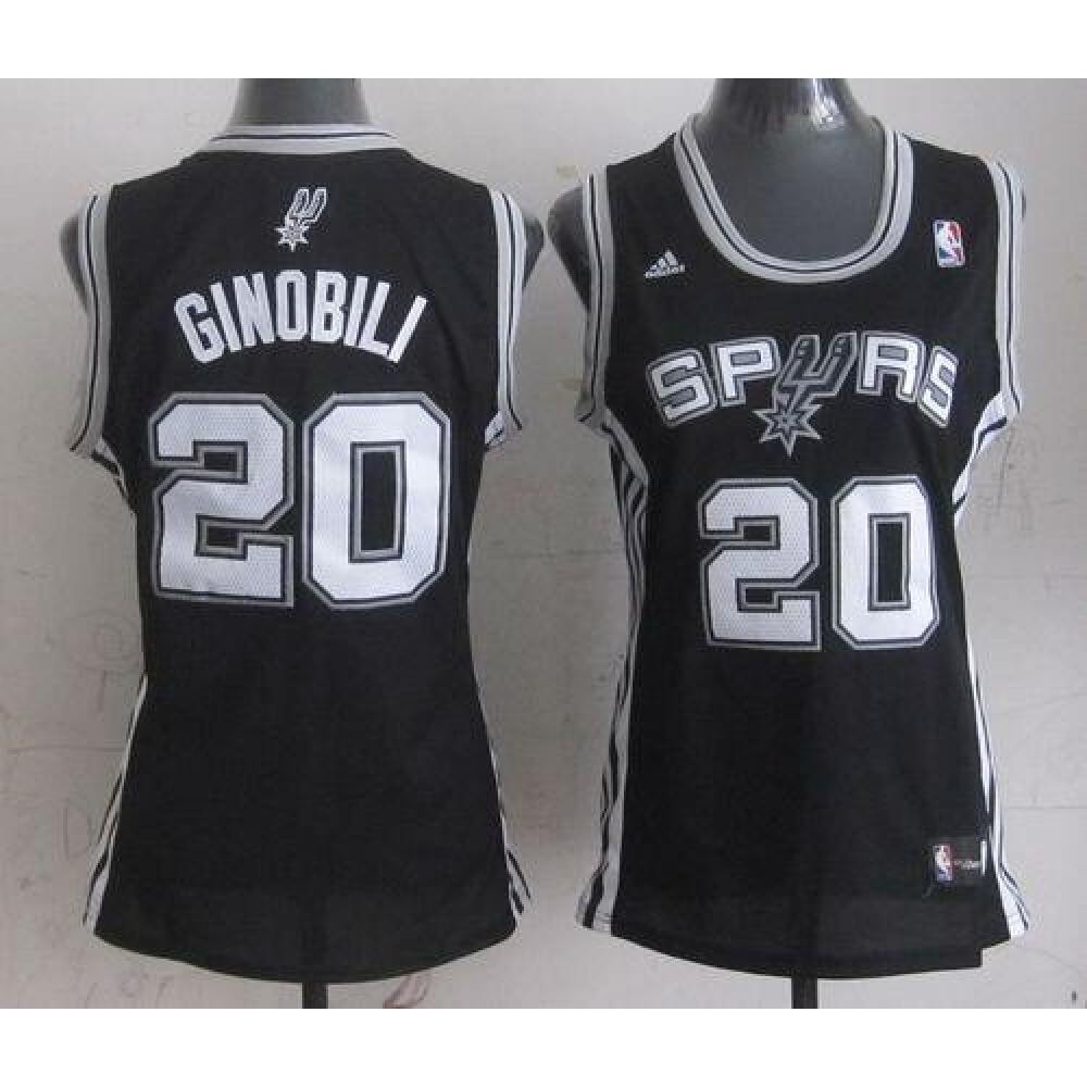 Fan Favorite Collector's Item Men's SAS #20 Manu Black Basketball Jersey