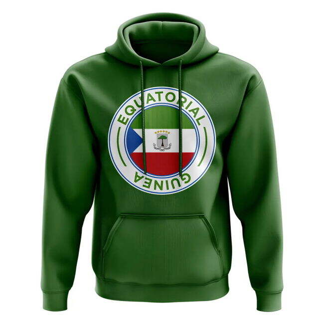 Top-Tier Fan-Favorite Equatorial Guinea Football Badge Hoodie (Green)