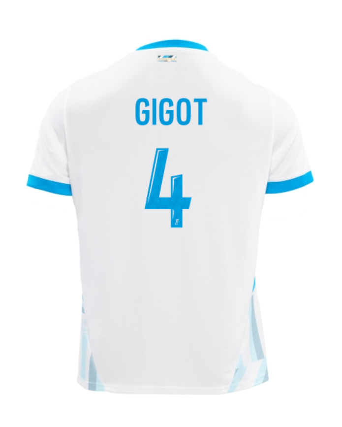 Marseille's 24-25 Season Home Jersey - GIGOT #4 Edition
