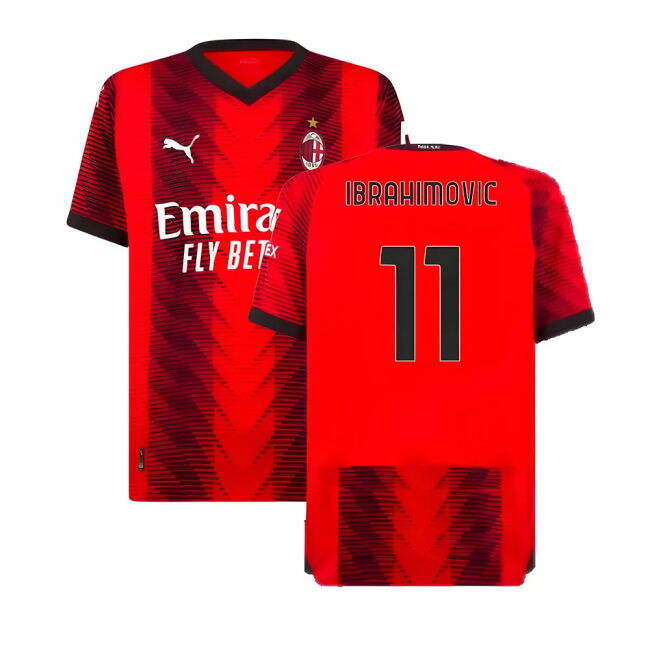 2023-2024 AC Milan Authentic Home Shirt for