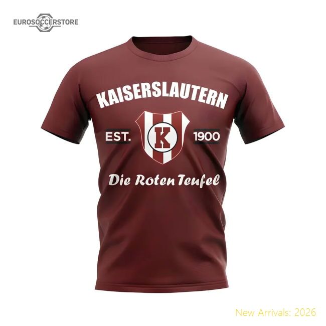 Kaiserslautern Established Football Casual Tee (maroon)