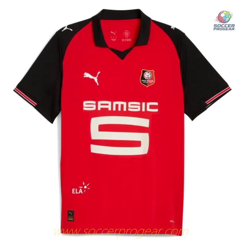Stade Rennais Home Football Soccer Football Shirt 2025-2026 Season