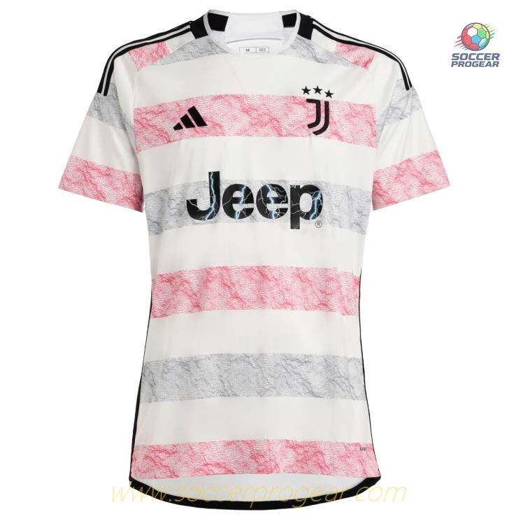 Juventus Away Youth Soccer Uniform Soccer Jersey 2023 2024 Rabiot