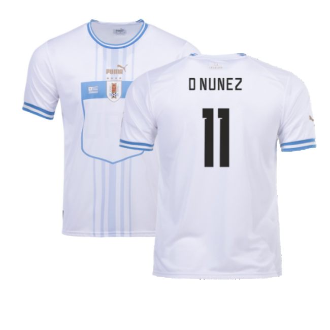 Player 2022-2023 Uruguay Away Shirt (D Nunez 11) Premium