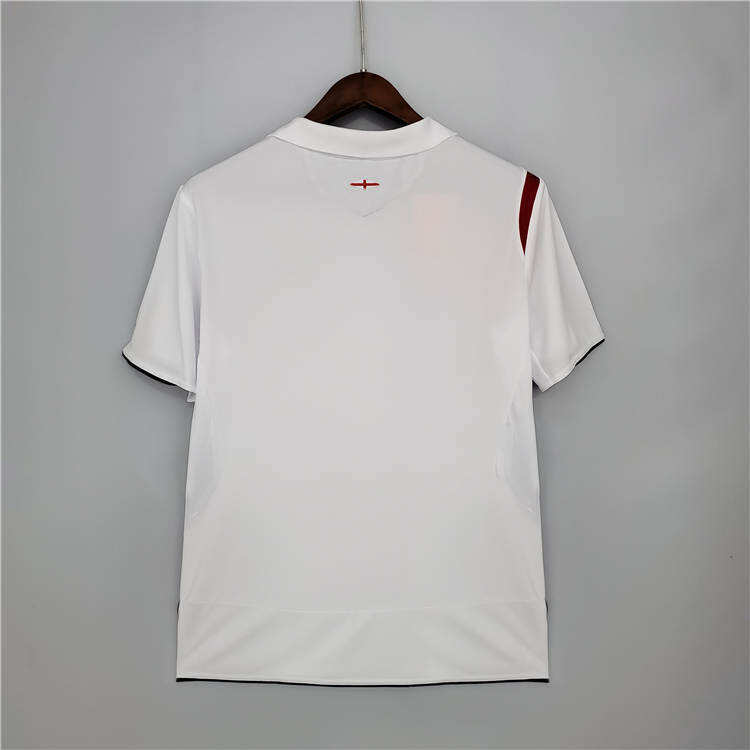 2006 England Home White Retro Soccer Jersey Football Shirt - Official