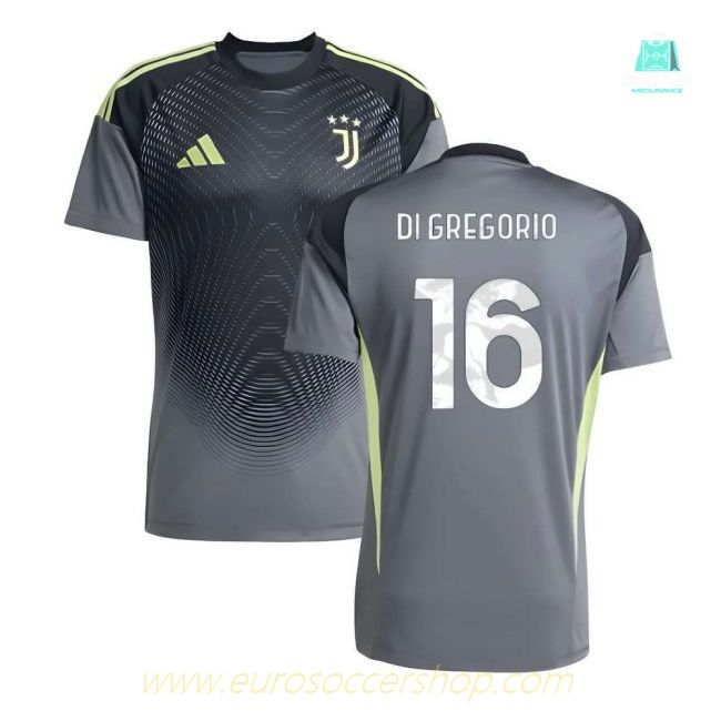 2025-2026 Juventus Home Goalkeeper Shirt (Grey) (Di Gregorio 16)