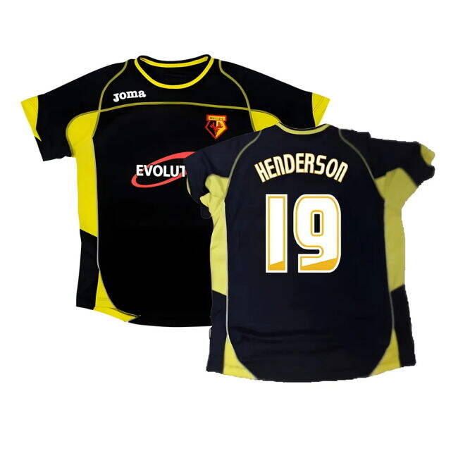 Watford 2009-10 Away Shirt ((Excellent) M) (Henderson 19) - game day