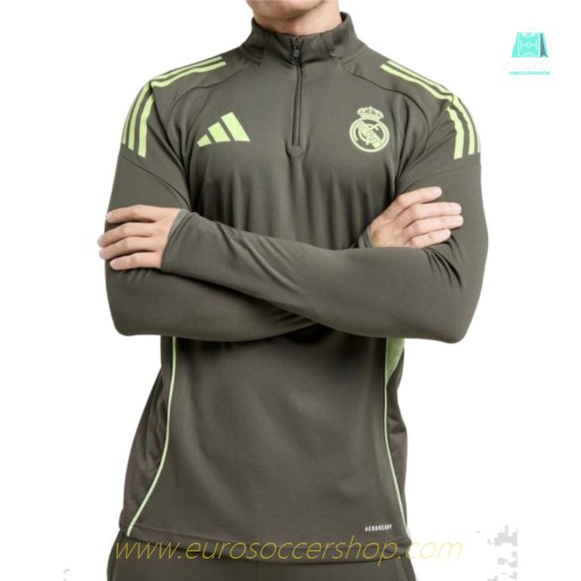 2025-2026 Real Madrid Training Top (Utility Green)