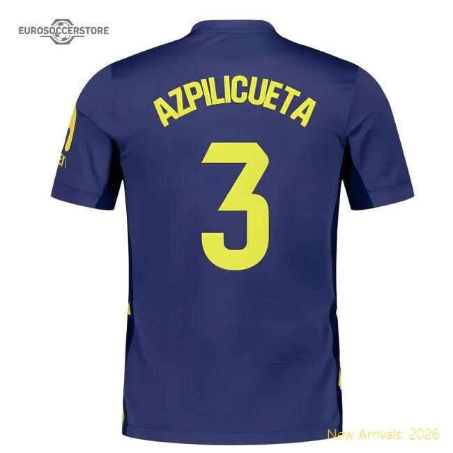 Supporter 2025-2026 Atletico Madrid Away Shirt (Azpilicueta 3)