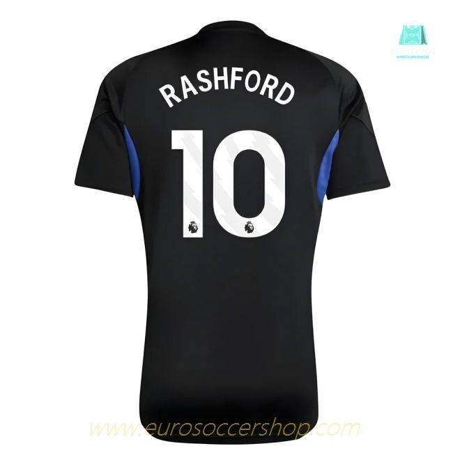 2025-2026 Man Utd EU Training Jersey (Black) - Kids (Rashford 10)