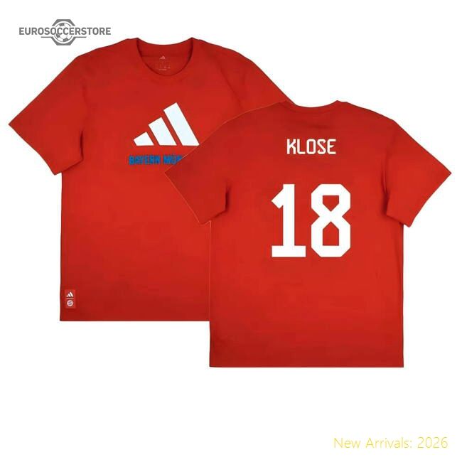 2025-2026 Bayern Munich Seasonal Graphic Tee (red) (klose 18)